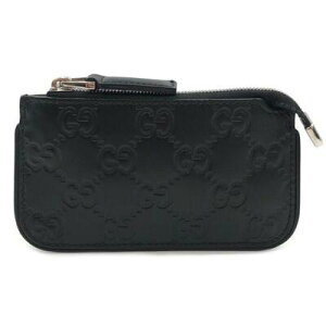 Gucci Case Ring Key Black Leather